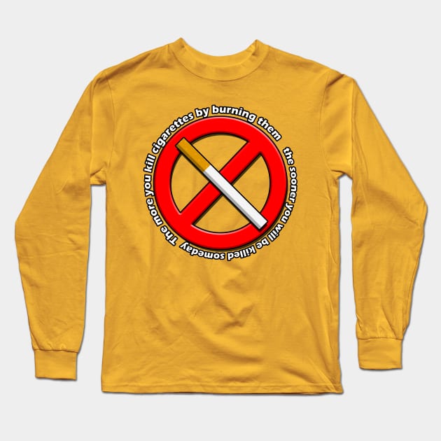 No Smoking Long Sleeve T-Shirt by Capturedtee